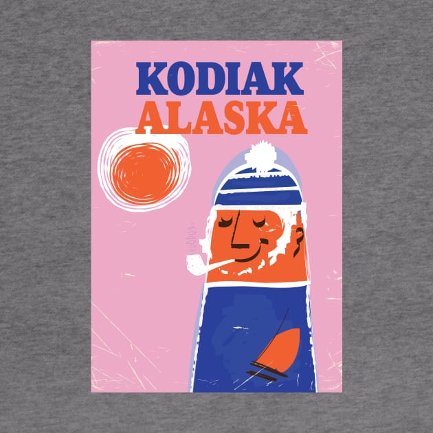 Kodiak, Alaska Fishing poster by nickemporium1